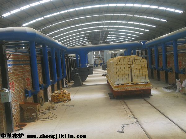 洛陽市北斗祥雨兩條全自動智能控溫硅磚隧道窯工程